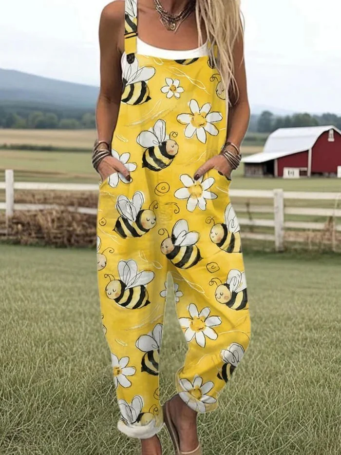 Olivia's Closet | Women's Jumpsuit with Abstract Pattern and Artistic Print