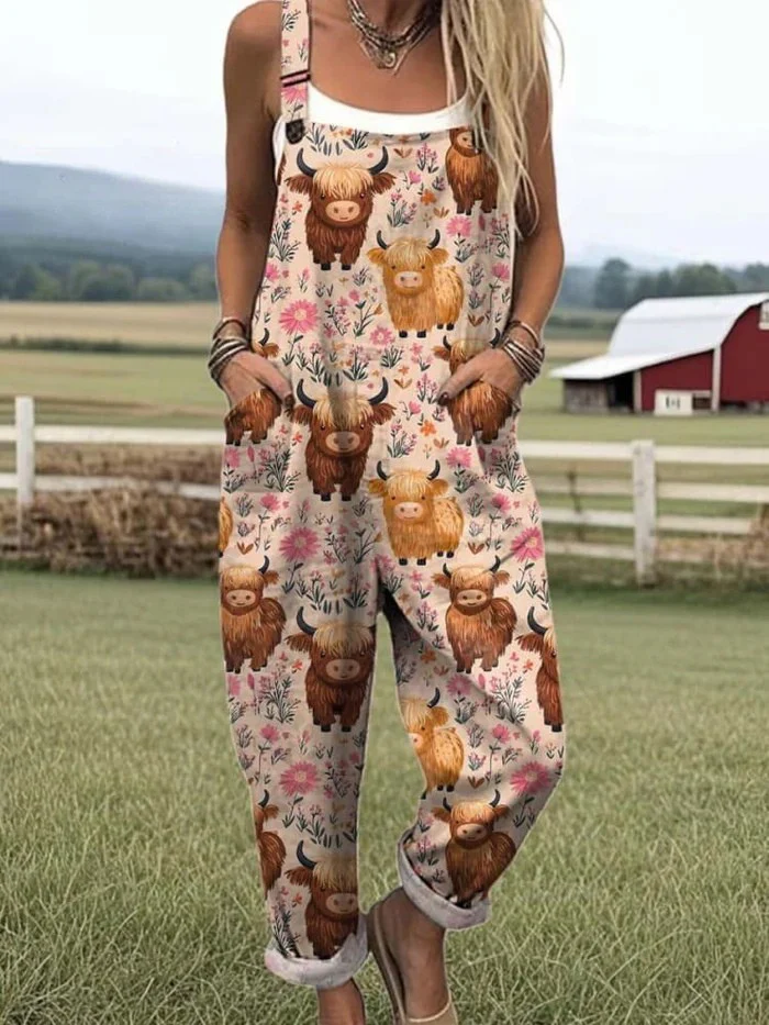 Olivia's Closet | Women's Jumpsuit with Abstract Pattern and Artistic Print