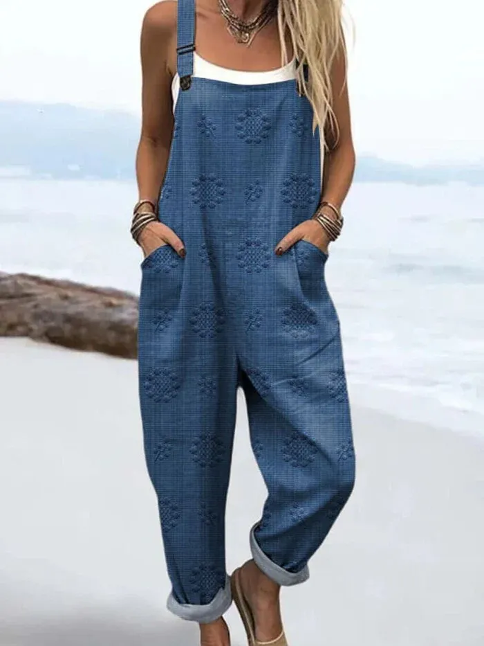 Olivia's Closet | Women's Jumpsuit with Abstract Pattern and Artistic Print
