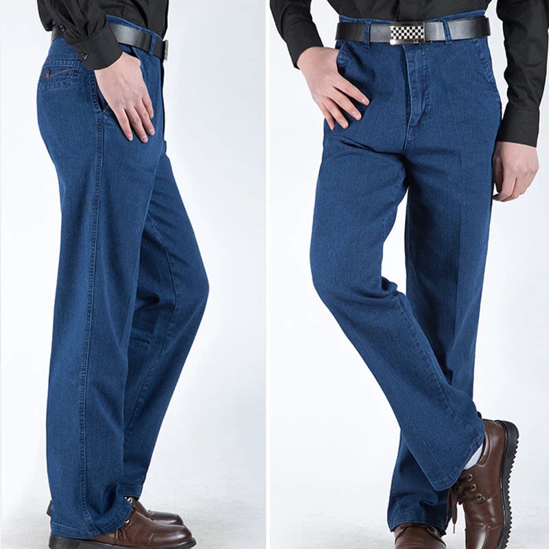 Men's High Waist Straight Cut Jeans（BUY 2 AND GET FREE SHIPPING AND 10% OFF - ⏰ONLY FOR TODAY⏰）