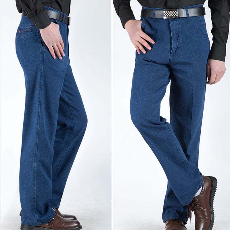 Men's High Waist Straight Cut Jeans（BUY 2 AND GET FREE SHIPPING AND 10% OFF - ⏰ONLY FOR TODAY⏰）