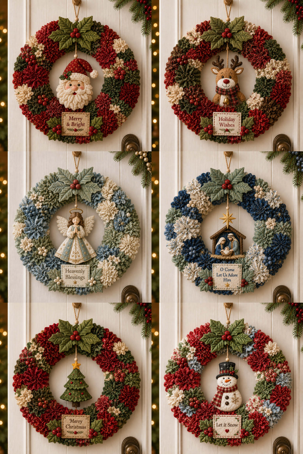 Plymagic DIY Poke Art Kit - Fabric Poke Wreath