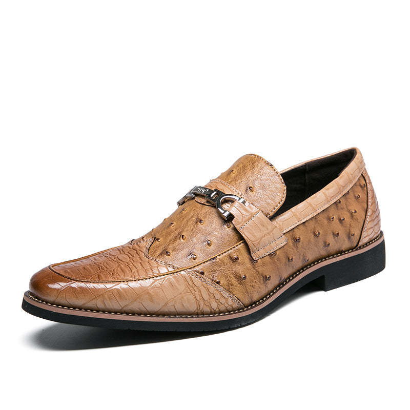 Men's british suit without laces loafers-rumemagee