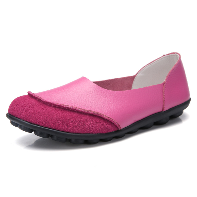[Copy]Women's genuine leather comfortable slip-on loafers, breathable shoes with laces