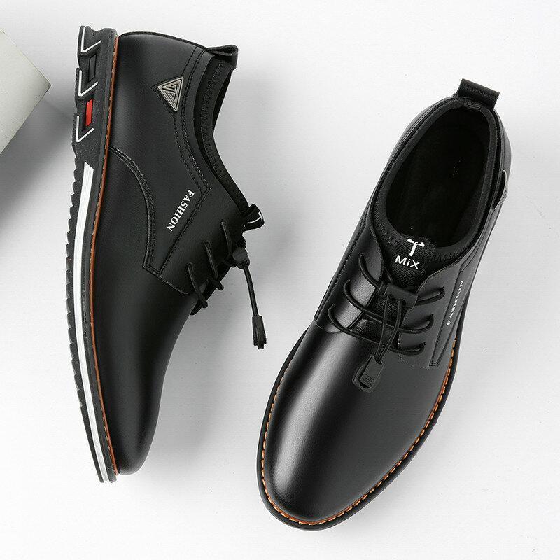 🔥Hot Sale🎁—50% OFF 🎉Men Leather Non-Slip Business Comfortable Casual Oxfords Shoes-rumemagee