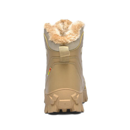 Men Military Combat Boots Waterproof Non-Slip Hiking Boots Anti-Puncture Work Boots-rumemagee