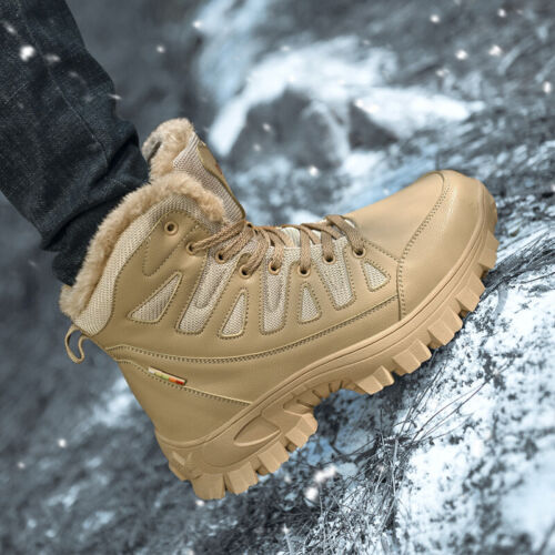 Men Military Combat Boots Waterproof Non-Slip Hiking Boots Anti-Puncture Work Boots-rumemagee