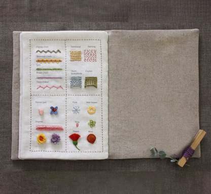 🔥LAST DAY SALE 49% OFF 🌈Beginner-Friendly💕 Embroidery Stitch Book