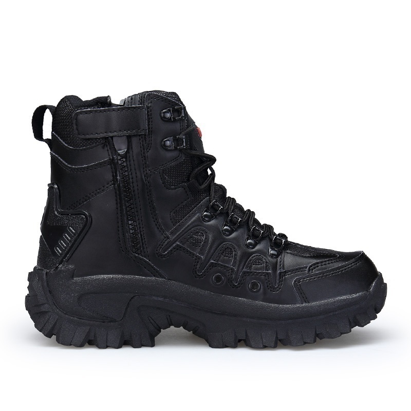 Men Military Combat Boots Waterproof Non-Slip Hiking Boots Anti-Puncture Work Boots-rumemagee
