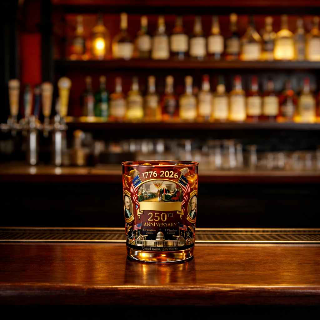 America 250th Anniversary Heritage Whiskey Glass (1776-2026)