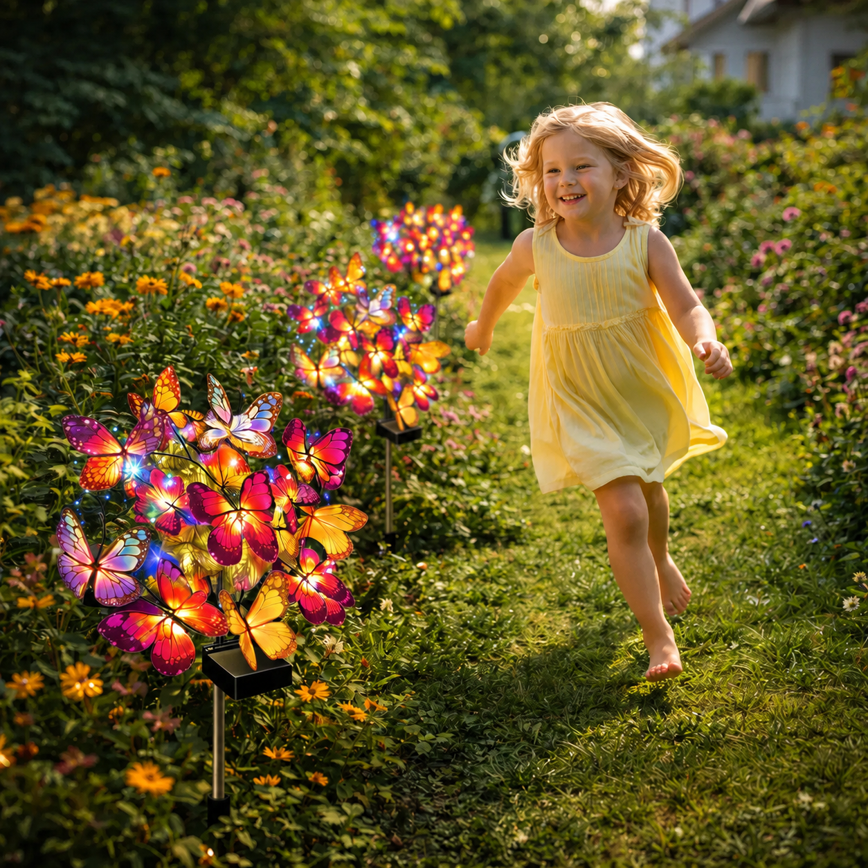 Last Day 50% OFF｜Solar Butterfly Garden Stake Lights