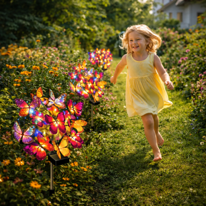 Last Day 50% OFF｜Solar Butterfly Garden Stake Lights