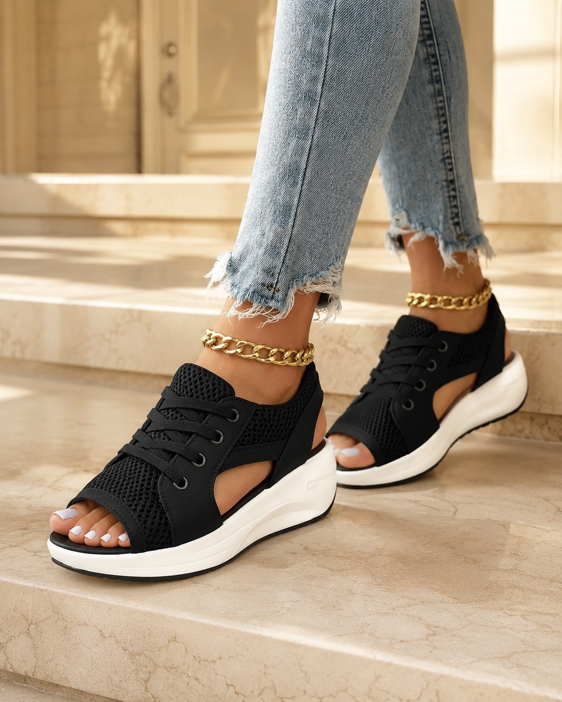 🔥Last Day Promotion 50% OFF - 2026 New Upgraded Women's Comfortable Thick Sole Orthopaedic Sandals