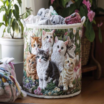 Curious Paws Quilted Laundry Basket NCU0NNT1328