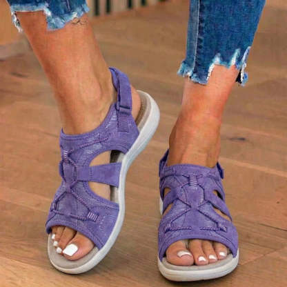 Women's Adjustable Mesh Sport Sandals – Multi-Strap Open-Toe Design