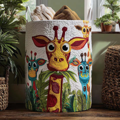 Spot Me If You Can Quilted Laundry Basket NCU0PTT986