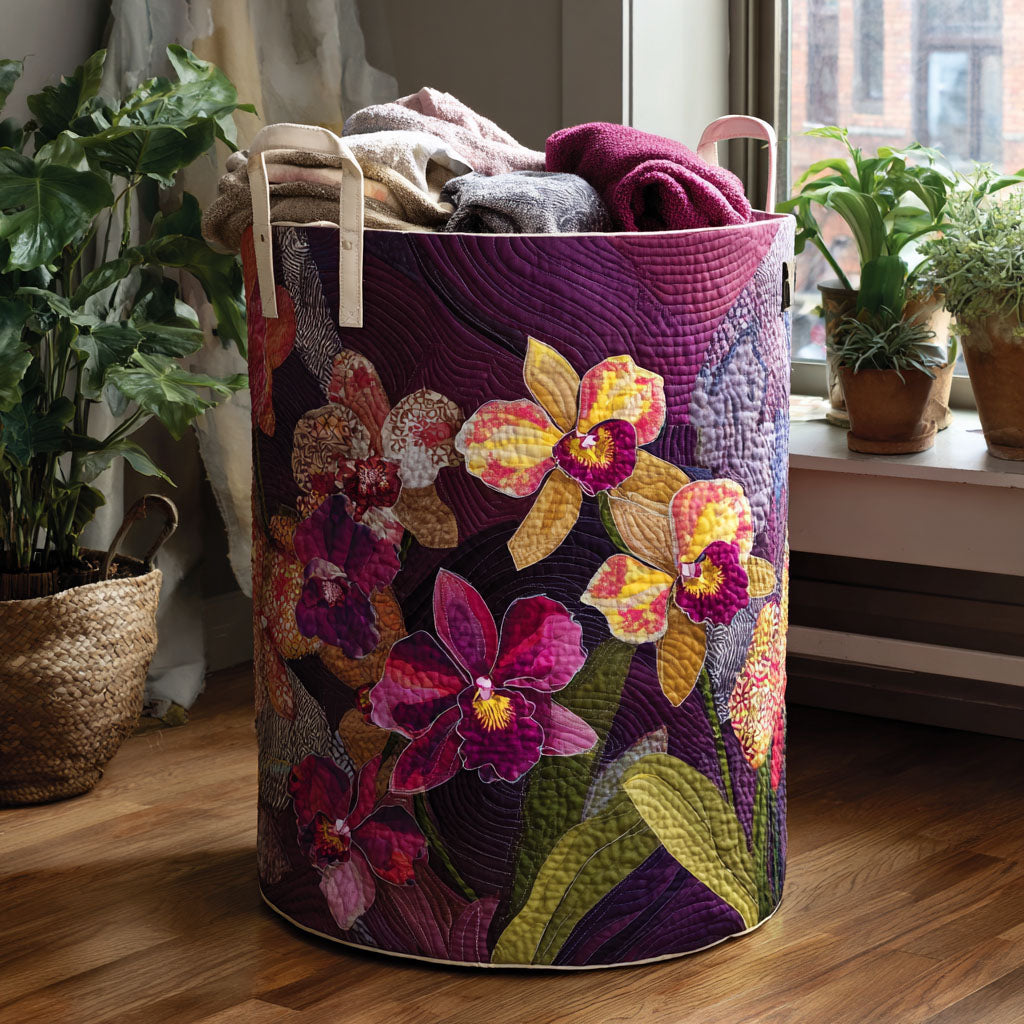 Tropical Velvet Quilted Laundry Basket NCU0PTT938