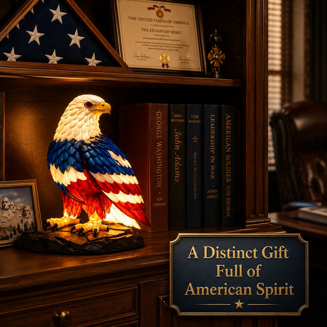 American spirit eagle lamp gift idea