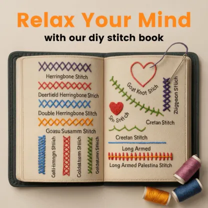 🌈Beginner-Friendly💕 Embroidery Stitch Book