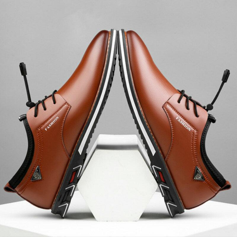🔥Hot Sale🎁—50% OFF 🎉Men Leather Non-Slip Business Comfortable Casual Oxfords Shoes-rumemagee