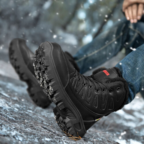 Men Military Combat Boots Waterproof Non-Slip Hiking Boots Anti-Puncture Work Boots-rumemagee