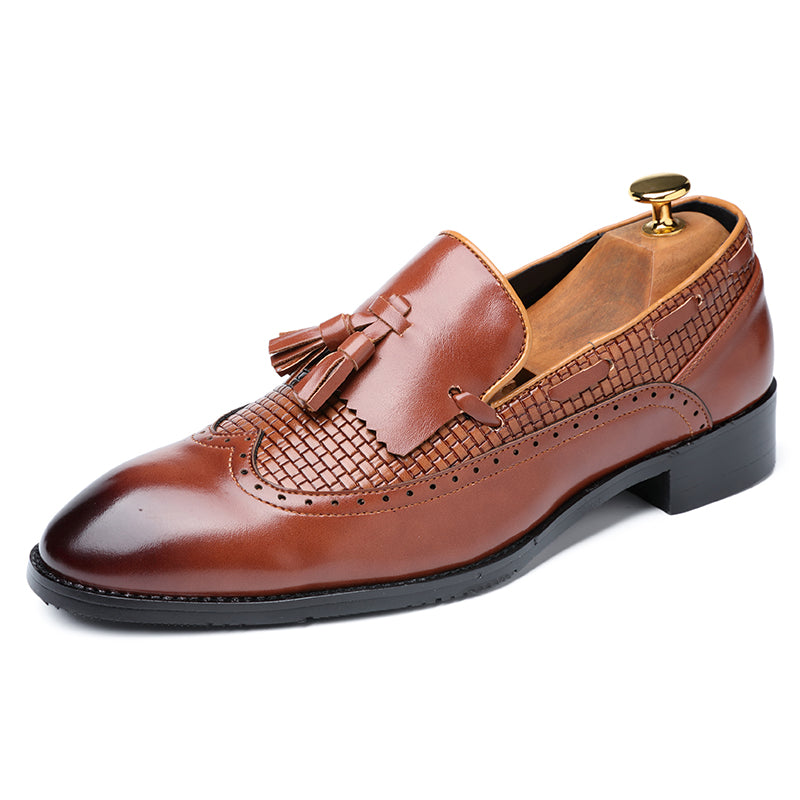 New Mens Dress Shoes Tassel Slip On Loafers Casual Flats Formal Oxfords Low Heel-rumemagee