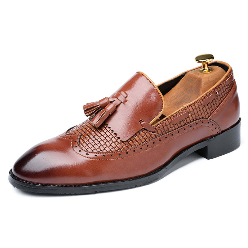 New Mens Dress Shoes Tassel Slip On Loafers Casual Flats Formal Oxfords Low Heel-rumemagee