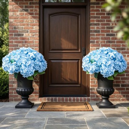 ✨This Week's Special Price $25.97💥🔥Artificial Outdoor Hydrangea Flowers - UV resistant, Waterproof, Windproof