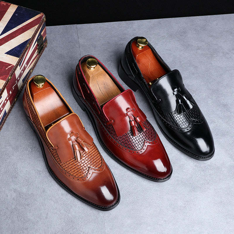 New Mens Dress Shoes Tassel Slip On Loafers Casual Flats Formal Oxfords Low Heel-rumemagee