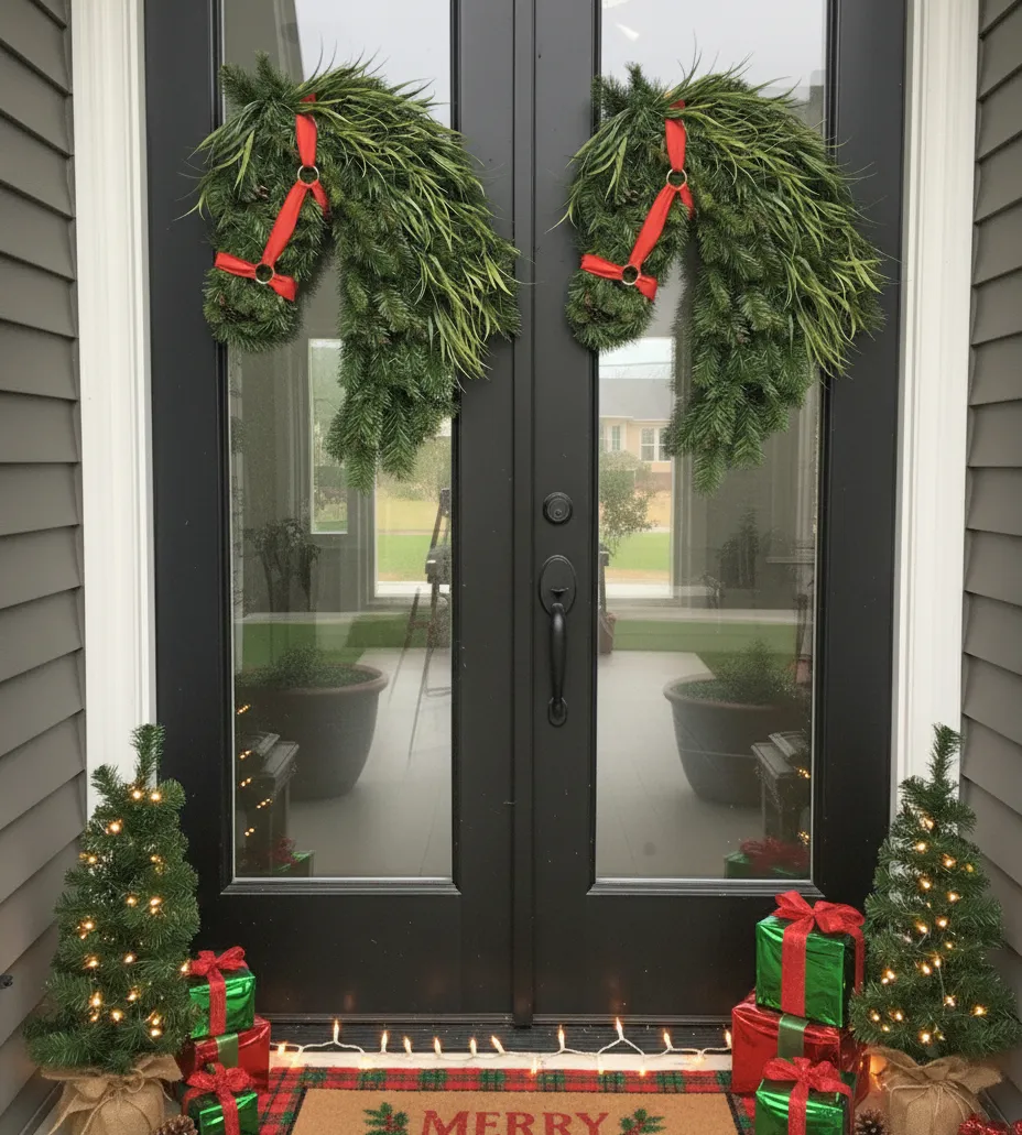 🎄Christmas Early Bird Sale - 49%OFF🐴Horse Head Wreath for Front Door
