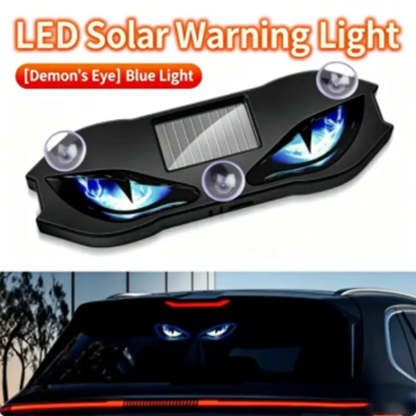 Solar car warning light with auto activation and bright LED. Stay safer day or night!