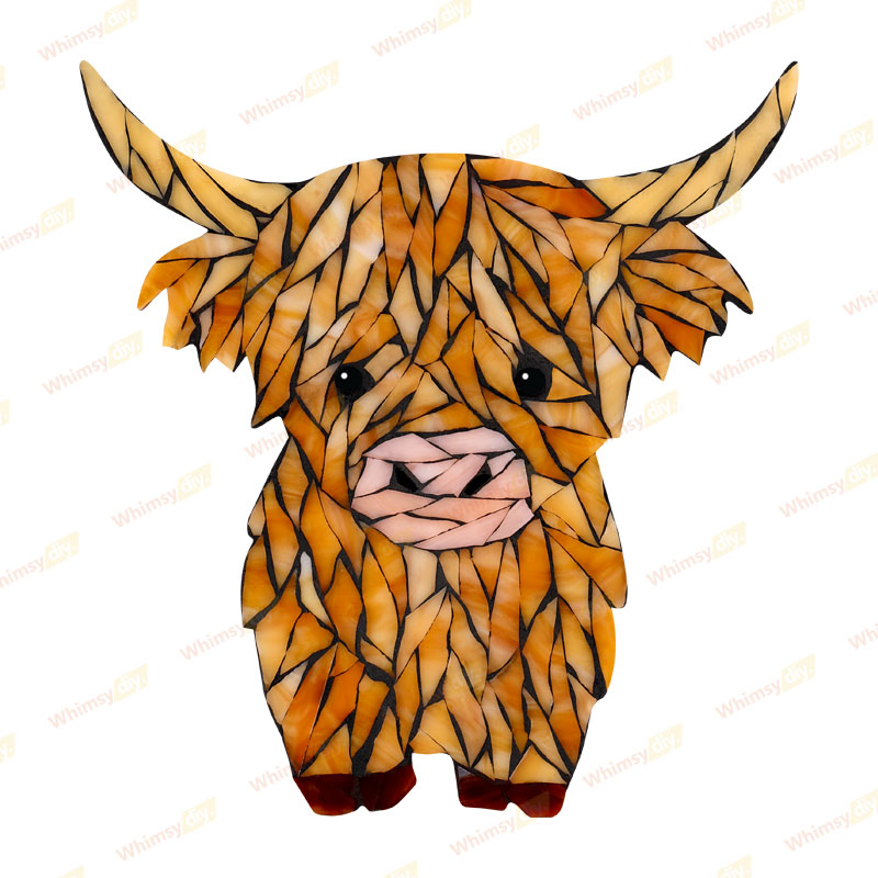  Highland Cow Glass Mosaic Kit