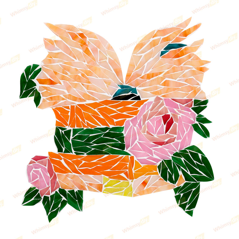 Book and Flower Glass Mosaic Kit