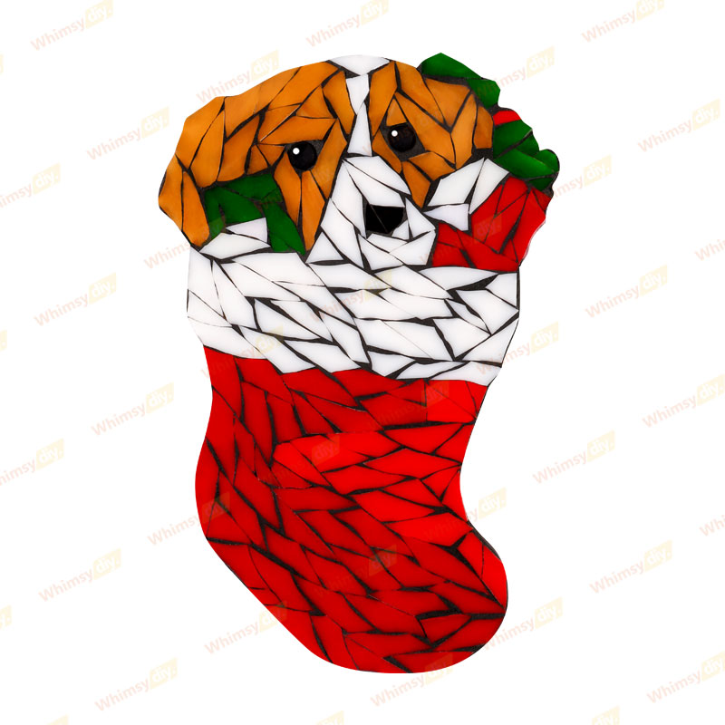 Christmas BeagleWings Glass Mosaic Kit