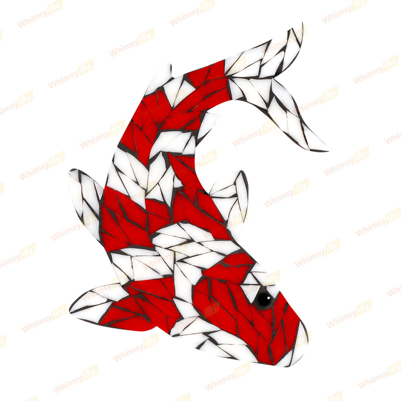 Koi Fish Glass Mosaic Kit