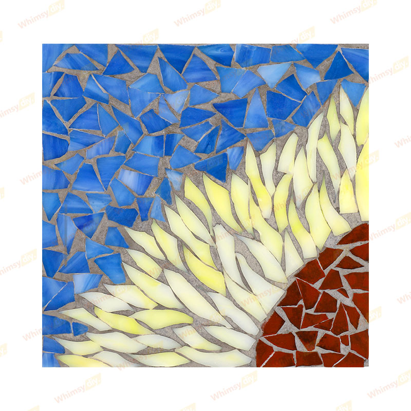 1/4 Sunflower Glass Mosaic Kit 
