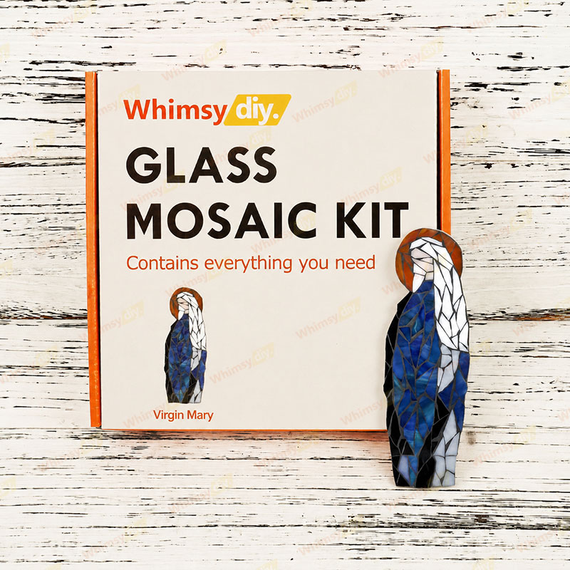 Whimsy DIY Virgin Mary  Glass Mosaic Kit Puzzles