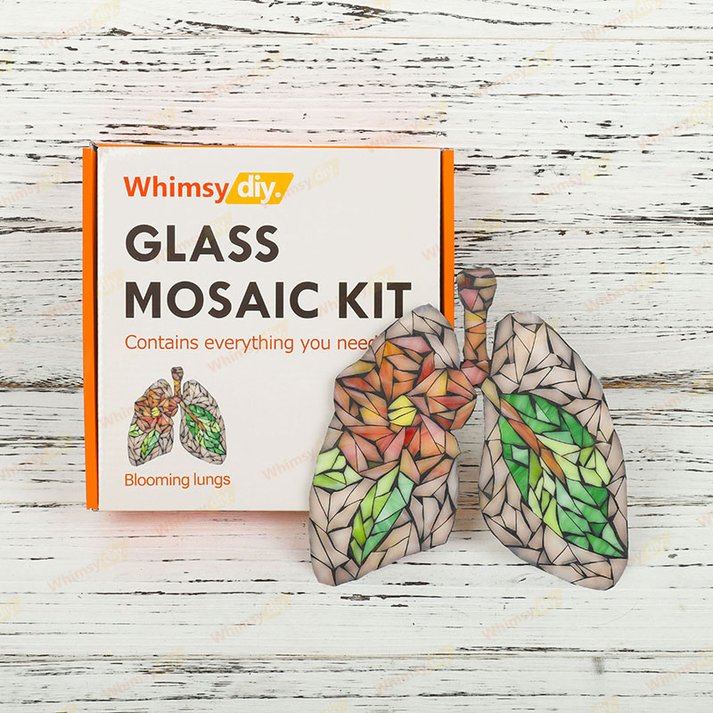 Whimsy DIY Blooming Lungs Glass Mosaic Kit Puzzles