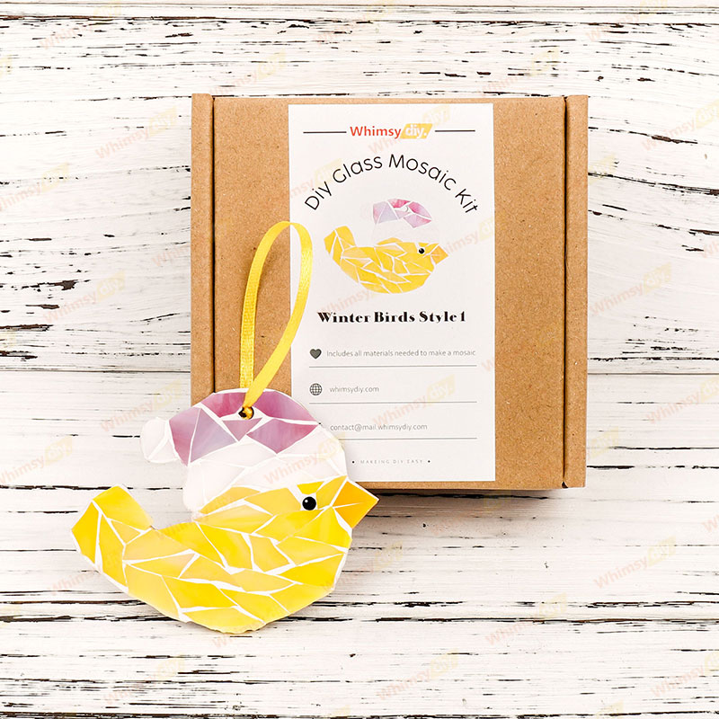 Winter Birds - Style 1 Glass Mosaic Kit