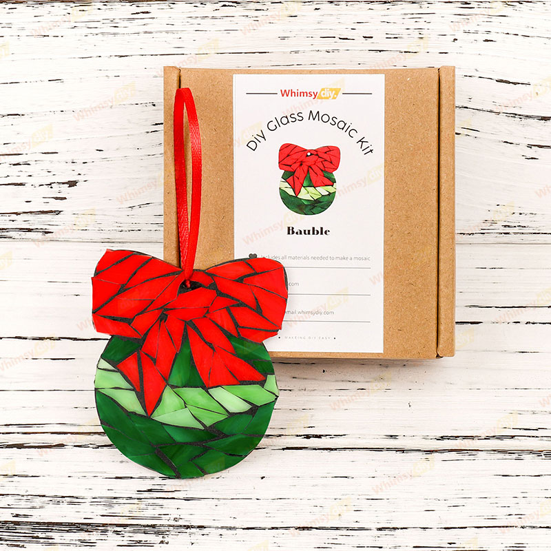 Bauble Christmas Ornaments Glass Mosaic Kit