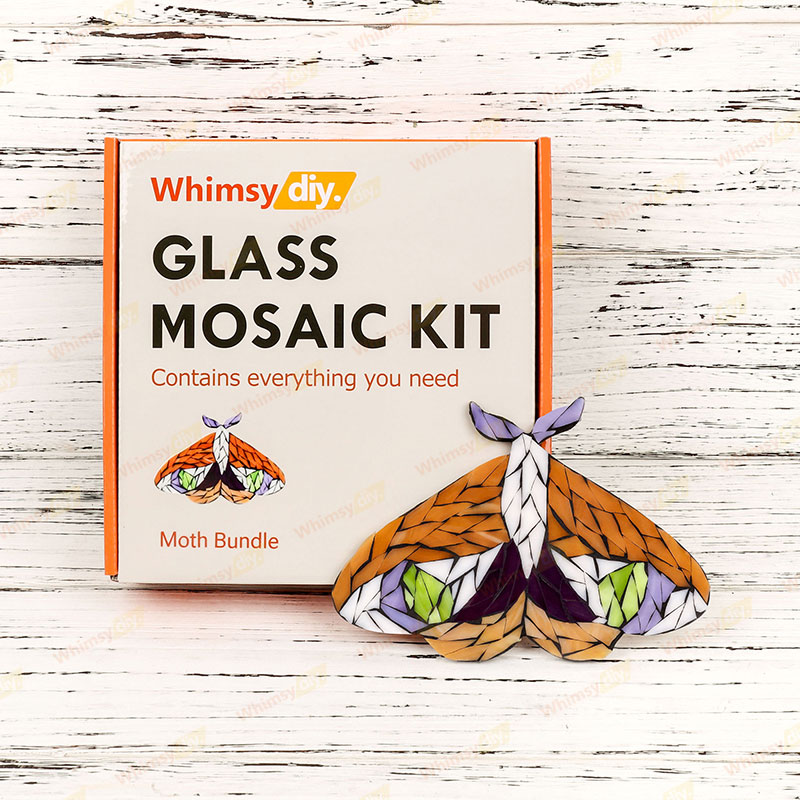 Moth Bundle Glass Mosaic Kit