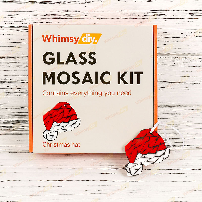 Christmas Hat Glass Mosaic Kit