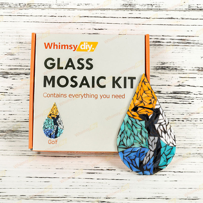 Whimsy DIY Golf Glass Mosaic Kit Puzzles