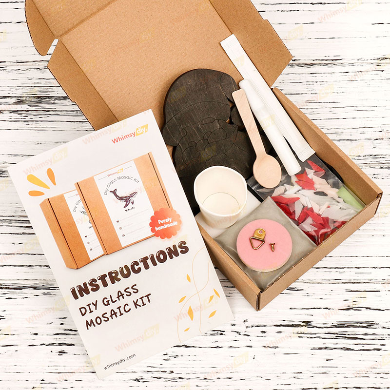 Santa Suncatcher Style-1 Glass Mosaic Kit