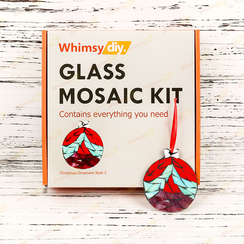 Christmas Ornament Glass Mosaic Kit Style 2