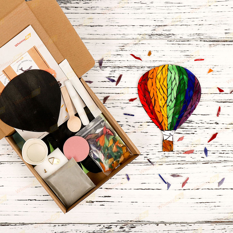 Hot Air Balloon Glass Mosaic Kit