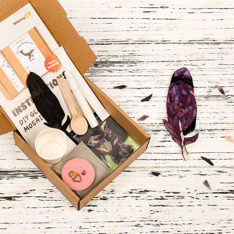 Feather Glass Mosaic Kit