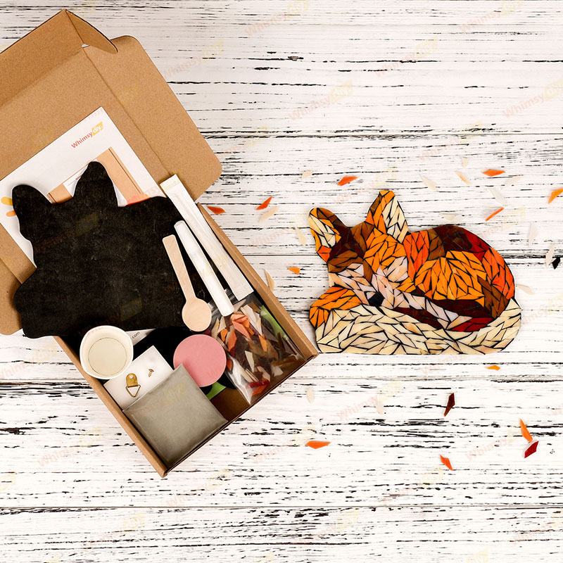 Sleeping Fox Glass Mosaic Kit