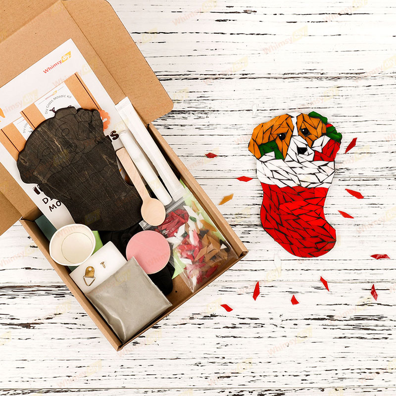 Christmas BeagleWings Glass Mosaic Kit