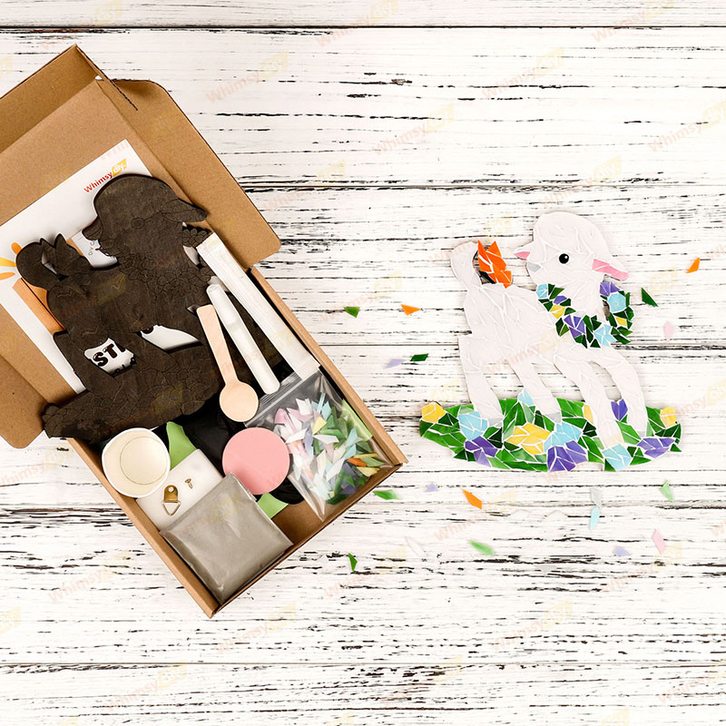 Spring Lamb Glass Mosaic Kit